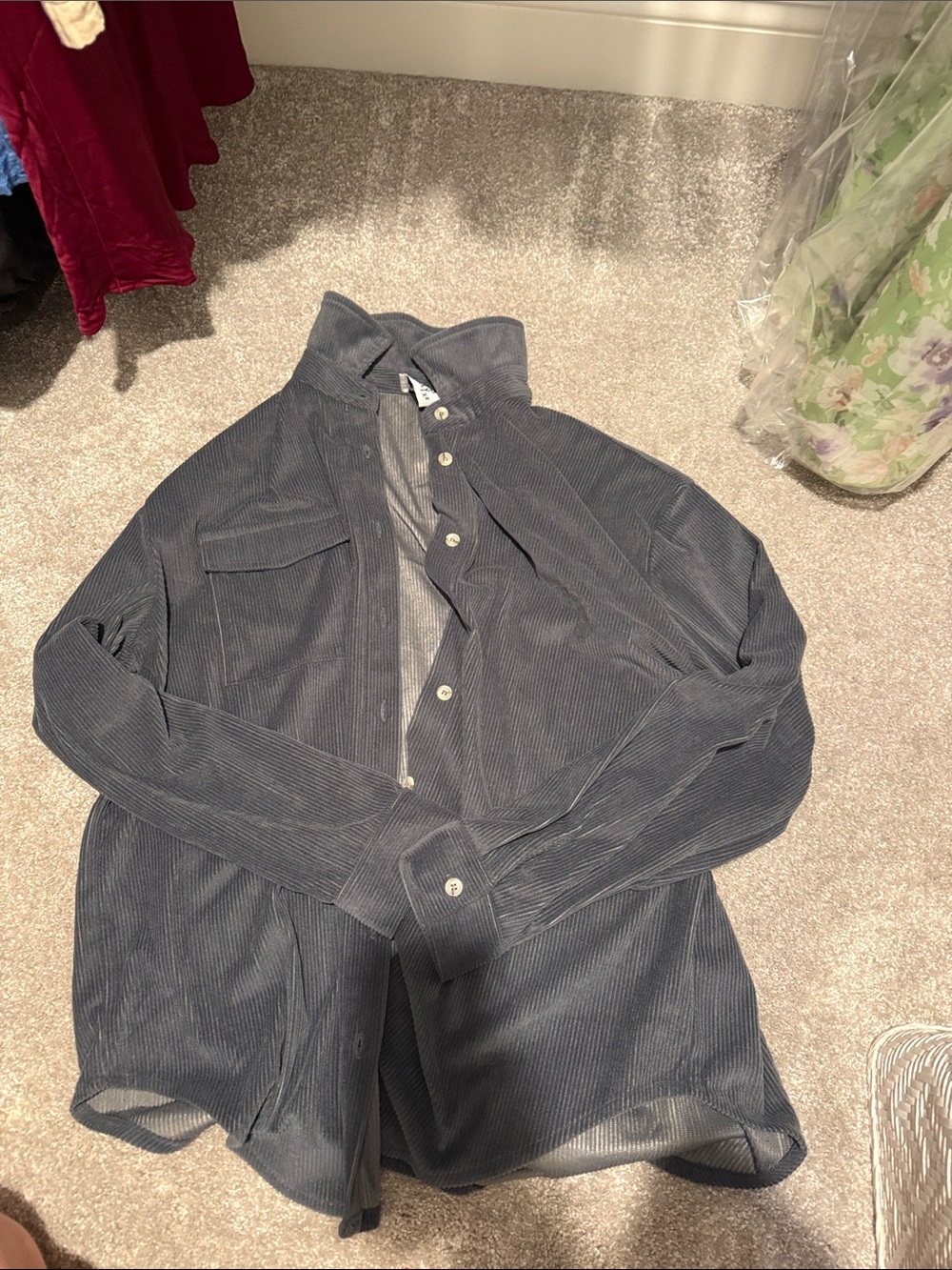 Women’s princess poll Navy Corduroy Button-Up Jacket